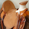 a working wade saddle, half rough out half smooth.